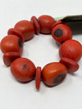 Maria Oiticica Red Seed Brazil Bracelet NWT