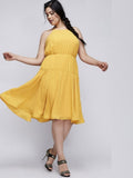 6th & LN Size 22 Mustard Yellow Dress