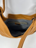 Anna Morellini Mustard Leather Hobo Bag