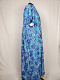 Dreams & Co. Size 5X (38/40) Blue & Aqua Speckled Nightgown