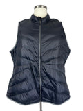 Avenue Size 26/28 Black & Gray Puffer Vest NWT
