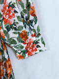 Loud Bodies Size 3X Green & Orange Floral Dress