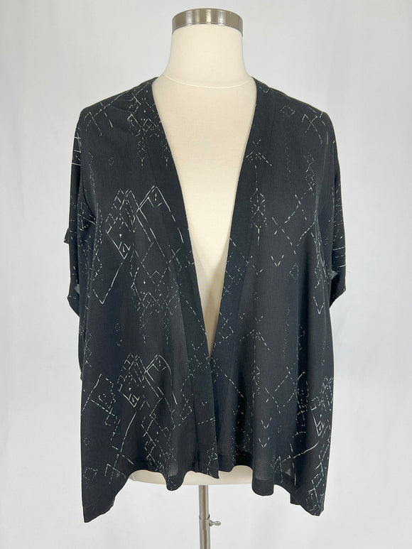 Eileen Fisher Size 16/18 (L/XL) Black & White Topper