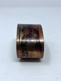 Copper Multi-Color Abstract Painted Cuff Bracelet