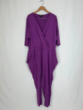 Peridot Size 18W Purple Grape Jumpsuit