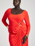 eloquii Size 22 Red Wrap Dress