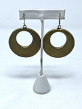 Brass & Multi-Color Stone Mosiac Ring & Earring Jewelry Set