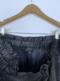 eloquii Size 20 Black Faux Leather Shorts