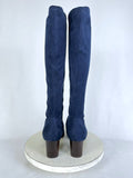 Boden Size 10.5 (42) Navy Blue Faux Suede Boots NWOB