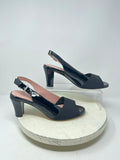 Taryn Rose Size 9  Black Patent Sling-Back Pumps NIB