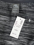 Avenue Size 26/28 Black & Gray Puffer Vest NWT