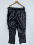 eloquii Size 18 Black Faux Leather Pants NWT