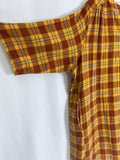 ace&jig Size 3X (24) Yellow & Red Madras Plaid Dress