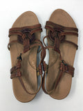 Born Size 9 Tan Criss-Cross Sandals NWOB