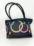 Baggallini Black Multi-Color Tote