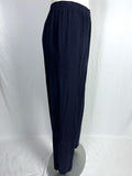 Vintage Cynthia Max Size L 14/16 Navy Circles & Lines 3PC Suit Set