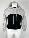 Popflex Size L/XL Gray Heathered Ultra Crop Sweatshirt