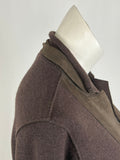 Eileen Fisher Size 1X (18) Brown Wool & Suede Jacket