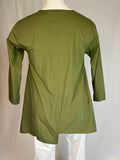 Stella Milani Size 14 Olive Green Shirt