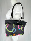 Baggallini Black Multi-Color Tote