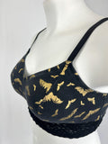 Torrid Size 2x (18/20) Black & Gold Bats Bralette