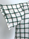 Andree by Unit Size 3X (24) Cream & Green Plaid Shirt