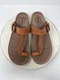 Taos Size 11/11.5 (42) Tan Braided Suede Sandals NIB