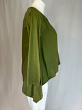 Stella Milani Size 14 Olive Green Shirt