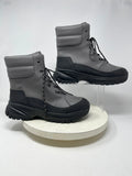 Ugg Size 9 Gray & Black Stitched Winter Boots NWOB