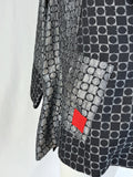 Moonlight Size XL (14/16) Black & Silver Squares & Circles Jacket