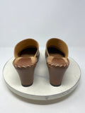 Frye Size 8.5 Tan Stitched Clogs