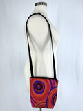 Black & Peach Multi-Color Circles Shoulder Purse