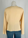 St. John Size 16 Buttercream Wool Knit Jacket