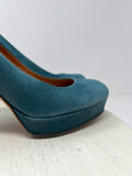 Gucci Size 11 (41) Teal Platform Heels