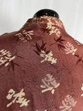 Vintage Says Who Size 5 (30W) Brown & Beige Batik Shirt Jacket Set