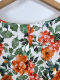 Loud Bodies Size 3X Green & Orange Floral Dress