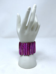 Pink Stretch Shell Bracelet