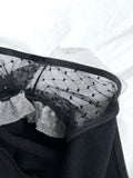 Vintage St. John Size 12/14 (10) Black Lace Sweater