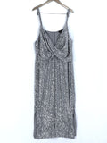 eloquii Size 22 Silver Sequined Evening Gown