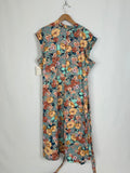 Altar Houseline Size 3X Peach & Teal Floral Dress NWT