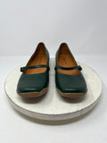 Chocolat Blu Size 10 (41) Hunter Green Pebbled Mary Jane Pumps