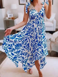 Alexis x Target Size 3X (24) White & Blue Abstract Dress