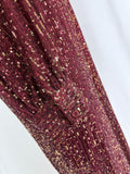 Goodtime USA Size 22W Burgundy & Gold Sequined Jumpsuit NWT