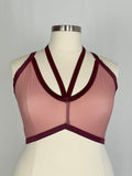 Cantiq Size XXXL Pink & Burgundy Bra NWOT