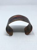 Copper Multi-Color Abstract Painted Cuff Bracelet