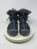 Earth Size 10 Black & Gray Suede Faux Fur Boots