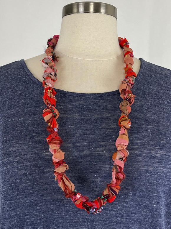 Pink & Beige Handmade Necklace