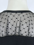 Vintage St. John Size 12/14 (10) Black Lace Sweater