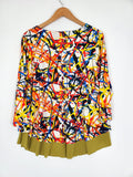Kozan Size XL White Multi-Color Paint Splatters Shirt