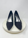 Bellini Size 11W Black Faux Suede Pumps